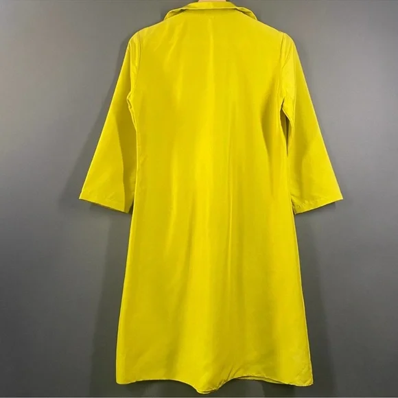Peter Cohen silk mantle dress acid green - Picture 4 of 6
